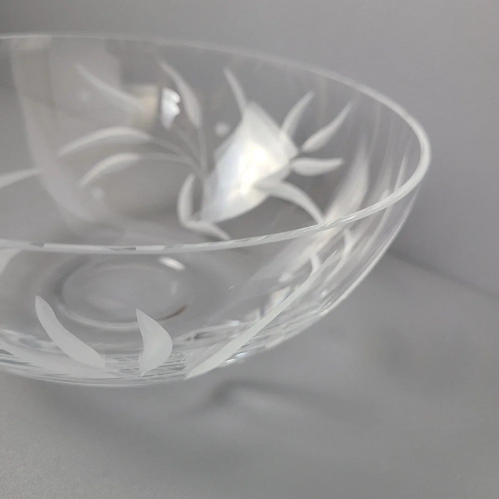 Lenox Opal Innocence Floral Peony Etched Floral Bowl